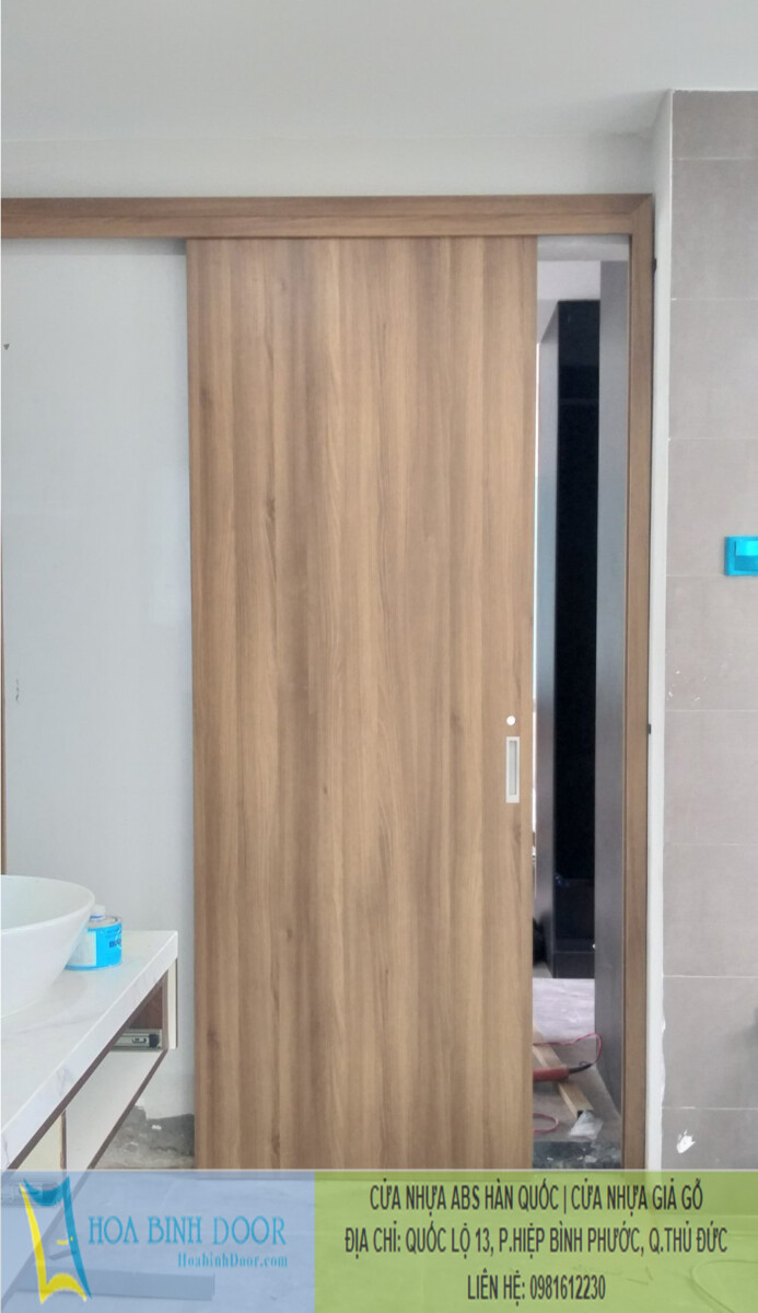 cửa lùa abs thực tế tại công trình