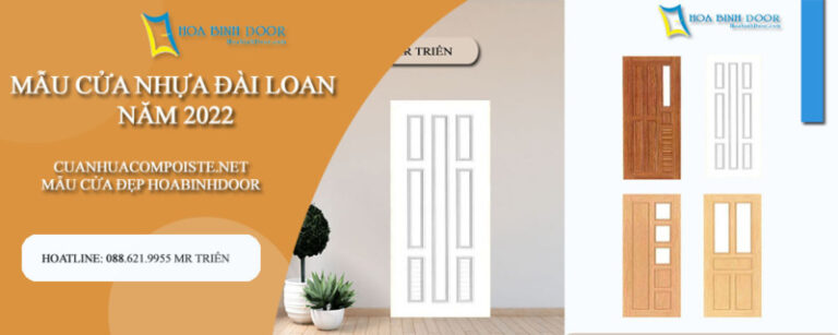 banner mẫu cửa nhựa đài loại