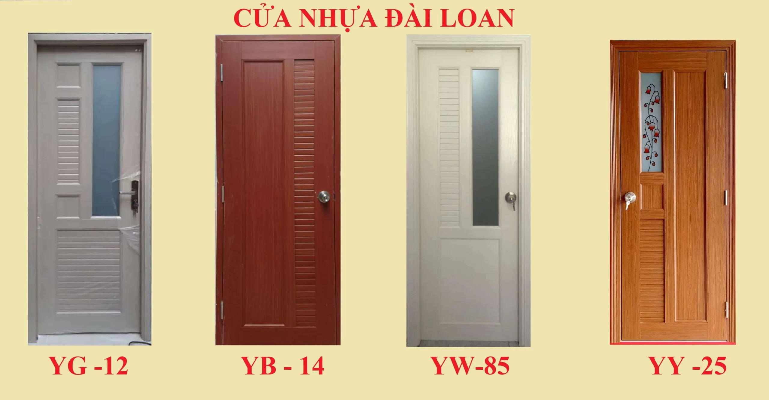 Mẫu cửa nhựa Đài Loan